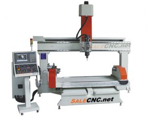 CNC 5 Axis Router, Rotary Table Horizontal, All Servo, Industrial Controller Net