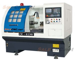 เครื่องกลึง CNC Lathe Turning Hydraulic Clamp รุ่น CK6136i