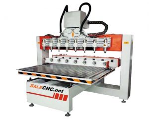 CNC Router 8 Heads and rotary